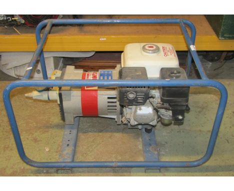 A petrol driven generator with Honda GX160 5.5hp engine 