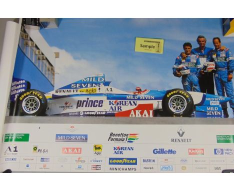 Collection of posters relating to Formula One including a David Wilson limited edition print 1967 Eagle-Westlake, a Face Art 