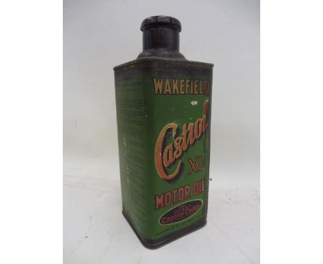 A Wakefield Castrol XL Motor Oil quart Castrol Caddy.