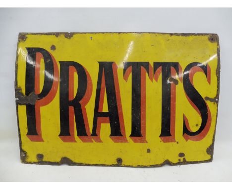 A Pratts rectangular enamel sign, 36 x 24". 