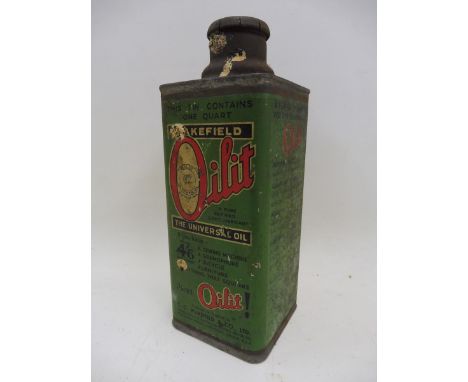 A rare Wakefield Castrol Oilit square quart caddy. 