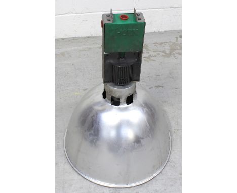 A Thorn DHRM400 industrial light with bulb, length 76cm.