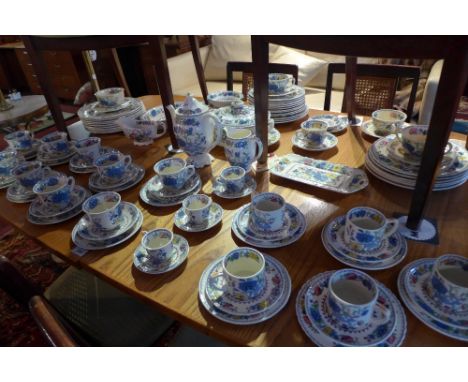 A large Mason's dinner service, to include tea/ coffee cups and saucers and a variety of plates