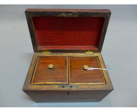 A sarcophagus tea caddy  