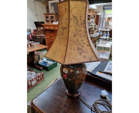 Good quality Studio Pottery Lamp base with Shade 