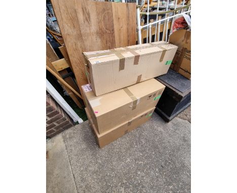 3 Boxes containing Honda CRV Lights - Unit Head R 33101, Unit Head L 33151 and Left Housing 33551 