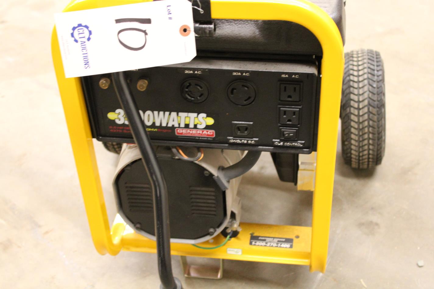Generac 3500 Watt Generator Model 013130