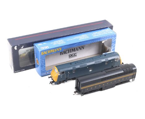 Two Bachmann OO gauge diesel locomotives. Comprising one RF-16 Pennsylvania no. 61902 and one BR class 42 Zulu no. D870, all 