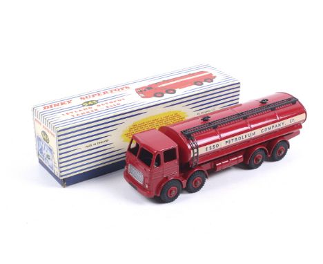 A Dinky Supertoys diecast Leyland Octopus Tanker. No. 943, red body with white trim and Esso Petroleum Company Ltd on the sid