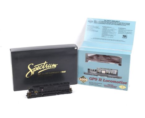 Two OO gauge diesel locomotives. Comprising one Life Like Trains GP9 II diesel locomotive and one Bachmann EMD SD45 diesel lo
