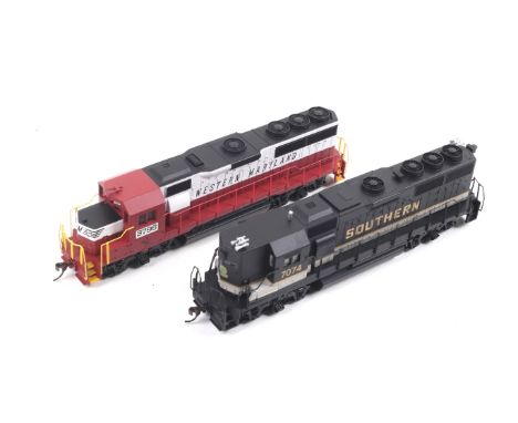 Two OO gauge Bachmann diesel locomotives. Comprising one Western Maryland 3796, non DCC, and one Southern 7074 DCC, both in p
