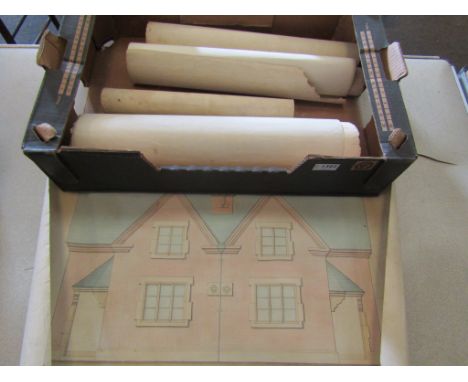 A quantity of 19th Century manuscript pen and ink architectural plans for dwelling houses in Gorleston/Gorleston Pier