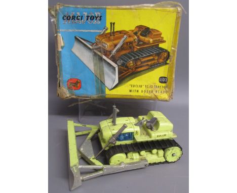 Boxed Corgi Major 1102 'Euclid' TC-12 tractor with dozer blade