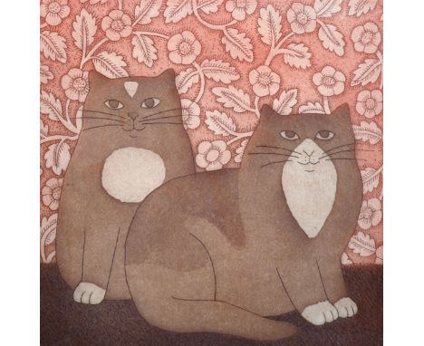 Martin Leman (1934-    ) British. "Floss & Candy", Etching in Colours, Signed, Inscribed, Dated '83 and numbered 1/50 in Penc