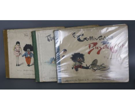 Upton, Florence K - The Golliwoggs Bicycle Club, The Golliwogg at The Seaside and The Adventures of Two Dutch Dolls, 3 vols, 