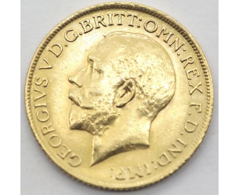George V 1914 full sovereign. P&amp;P Group 1 (£14+VAT for the first lot and £1+VAT for subsequent lots) 