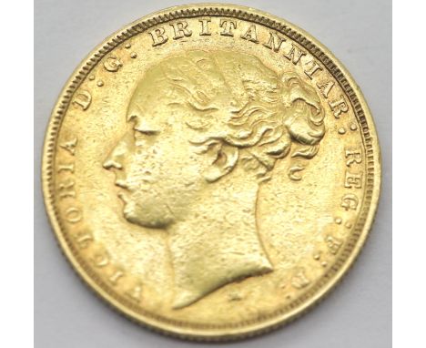 Victoria 1879 full sovereign. P&amp;P Group 1 (£14+VAT for the first lot and £1+VAT for subsequent lots) 