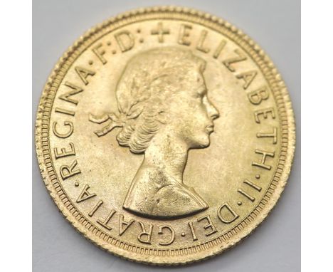 Elizabeth II 1965 full sovereign. P&amp;P Group 1 (£14+VAT for the first lot and £1+VAT for subsequent lots) 