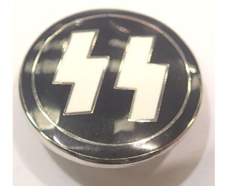 Reproduction Nazi SS enamel badge.P&P Group 1 (£14+VAT for the first lot and £1+VAT for subsequent lots) 