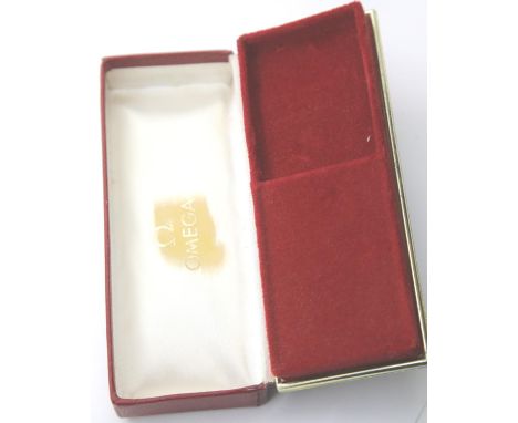 Empty Omega wristwatch box. P&amp;P Group 1 (£14+VAT for the first lot and £1+VAT for subsequent lots) 