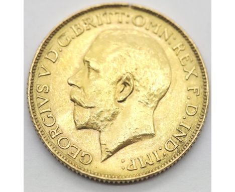 George V 1928 full sovereign, Melbourne Mint.P&P Group 1 (£14+VAT for the first lot and £1+VAT for subsequent lots) 