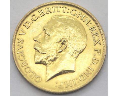 George V 1913 full sovereign. P&amp;P Group 1 (£14+VAT for the first lot and £1+VAT for subsequent lots) 