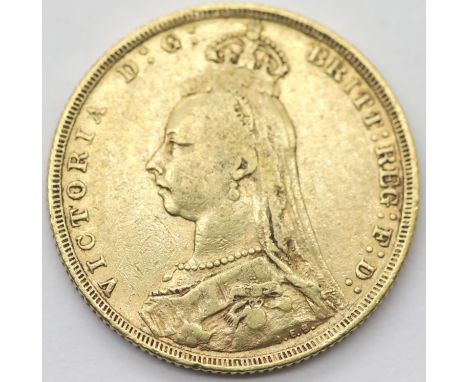 Victoria 1889 full sovereign. P&amp;P Group 1 (£14+VAT for the first lot and £1+VAT for subsequent lots) 