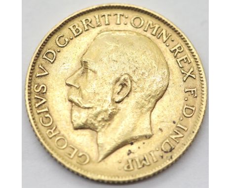 George V 1911 full sovereign. P&amp;P Group 1 (£14+VAT for the first lot and £1+VAT for subsequent lots) 