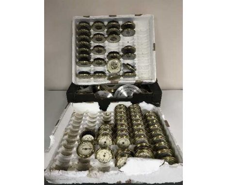 A quantity of oak banjo barometer frames and barometer parts 