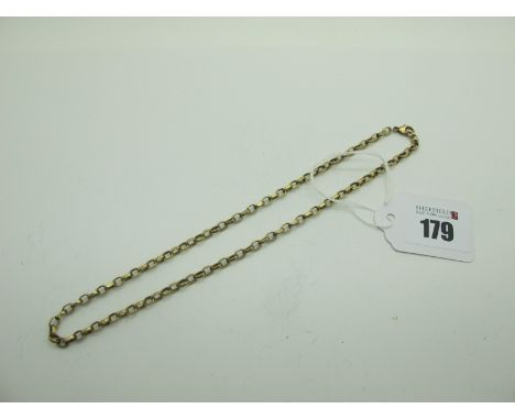 A 9ct Gold Belcher Link Chain, 40.5cm long (13.5grams). 