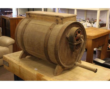 Vintage butter churn.
