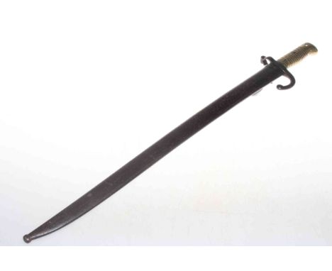 French army bayonet and scabbard.