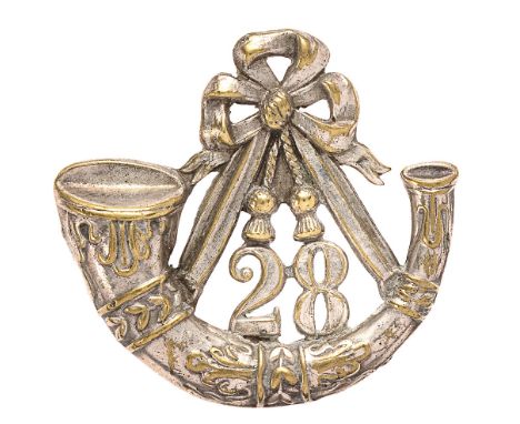 Nottinghamshire Rifle Volunteer Corps Victorian pouch badge.  Good scarce die-stamped silver-plated ornate strung bugle; 28 l