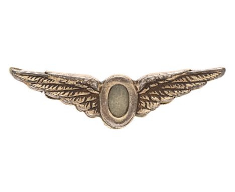 WW2 Royal Canadian Air Force Operational Tour Wing badge.  Good scarce silver-gilt winged O, reverse stamped BIRKS and STERLI