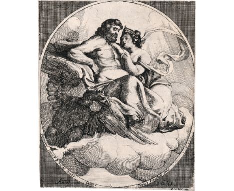 [*] Panneels, Willem -- Jupiter und Juno. Radierung nach Peter Paul Rubens. 17,5 x 14,6 cm. 1631. Wurzbach 19, Hollstein 19 I