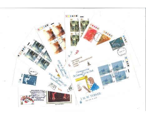 GB FDC collection over 40 covers dating from 1975 to 1988 housed in a Royal mail cover album subjects include 500th anniversa