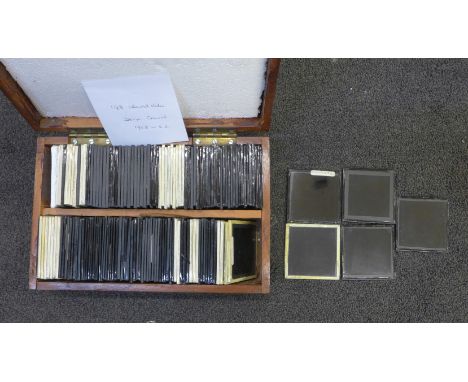 A collection of magic lantern slides, circa 1960's Devon and Cornwall, 148 in total 