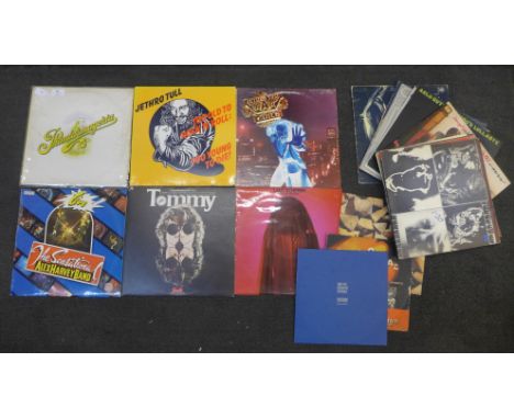 Twenty-one LP records and three 10" singles, Rock, Prog Rock and Pop including Rolling Stones, Jethro Tull, Curved Air, Genes