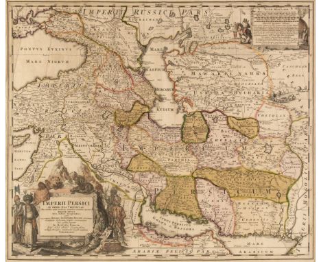 * Persia. Homann (Johann Baptist), Imperii Persici in omnes suas Provincias..., Nuremberg, circa 1720, engraved map with cont