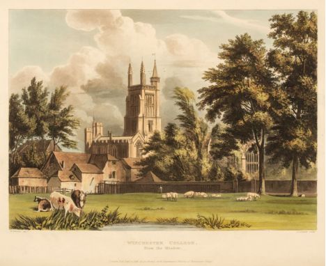 Ackermann (Rudolph). The History of Winchester College, extra-illustrated, London: R. Ackermann, 1816, half-title in manuscri
