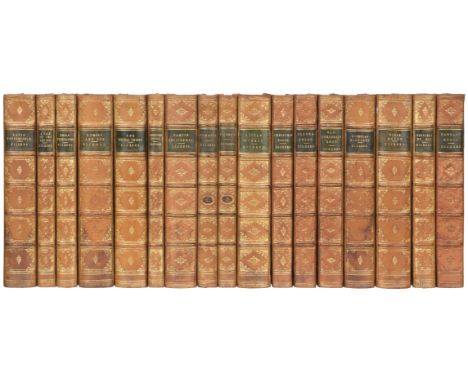 Dickens (Charles). Works, 17 volumes, London: Chapman &amp; Hall, 1848-68, etched frontispieces, bookplates of M. Thomas to f
