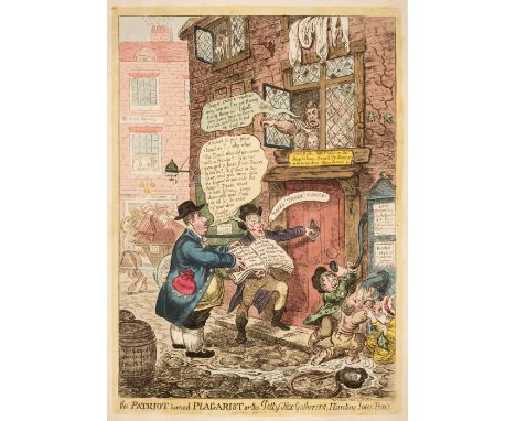 * Williams (Charles). The Patriot turned Plagarist or the Petty tax Gatherers Hunting John Bull, S. W. Fores, June 1806, etch