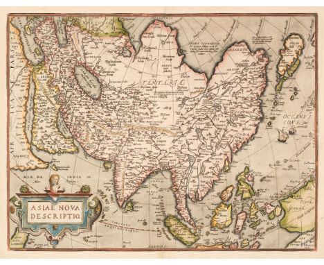  Asia. Ortelius (Abraham), Asiae Nova Descriptio, [1575 or later], engraved map with contemporary outline colouring, large st