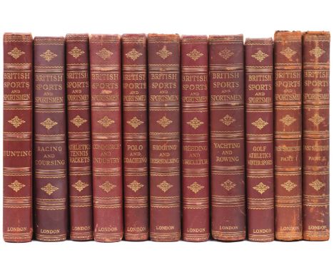 British Sports and Sportsmen. Sportsmen Past and Present, 2 volumes, [1908-13], Modern Flat-Racing Steeplechasing Point-to-Po