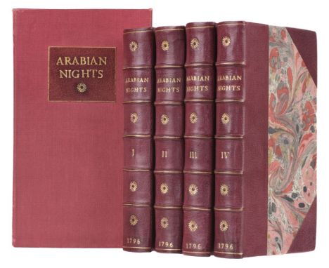 Arabian Nights Entertainments, consisting of one thousand and one stories, told by the Sultaness of the Indies, 4 volumes, ne