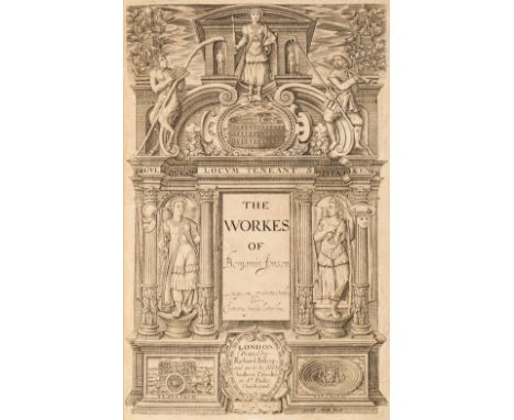 Jonson (Ben). The Workes of Benjamin Jonson, [volume 1 of 3], London: Printed by Richard Bishop [and Robert Young], and are t