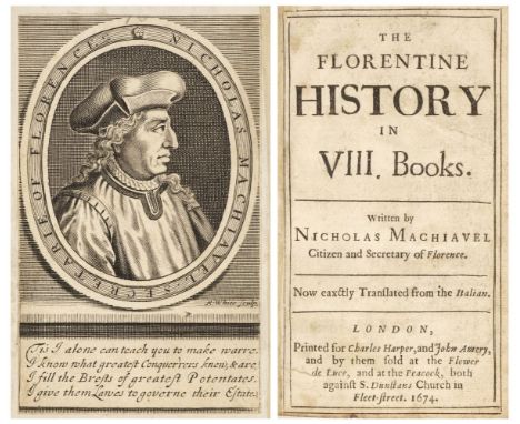 Machiavelli (Niccolo). The Florentine History in VIII Books. Now exactly Translated from the Italian, 2nd edition in English,