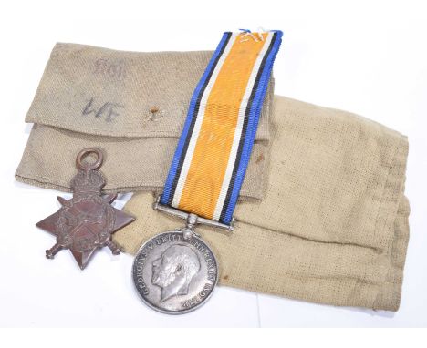 A WW1 medal pair group awarded to M2-078692 Private W A Wright of the Army Service CorpsTo include 1914-15 Star and British W