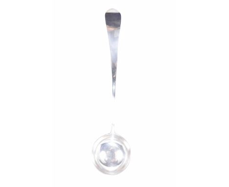 Greenock; A Scottish Provincial silver ladleTypical Celtic point with plain terminal, by William Clark, Greenock, c. 1810, st