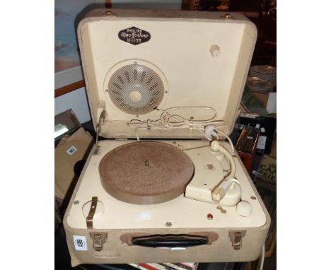 A vintage Philips Disc-Jockey Major portable record player